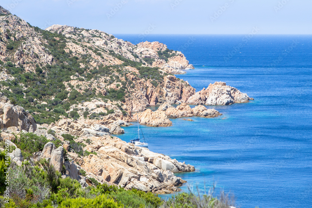 Beautiful sea coastline, Sardinia, Italy