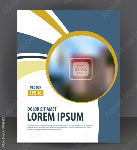 Flyer brochure, cover layout design print template, pamphlet vector Illustration