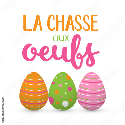 Poster « LA CHASSE AUX OEUFS »