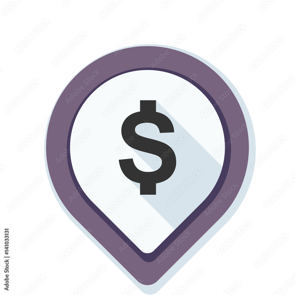 Dollar Bank Navigation Pointer illustration Dollar Bank Navigation Pointer illustration
