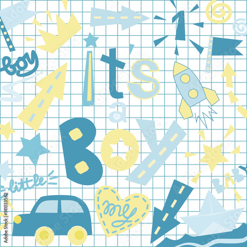 The poster child with title It s a boy.