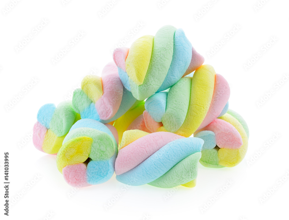 Marshmallows isolated on white background Marshmallows isolated on white background