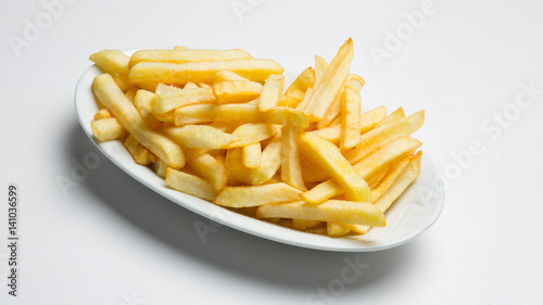 chips on oval plate