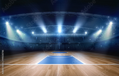 Basketball arena,3d rendering © efks