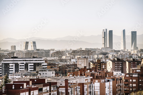 Madrid  Spain Skyline