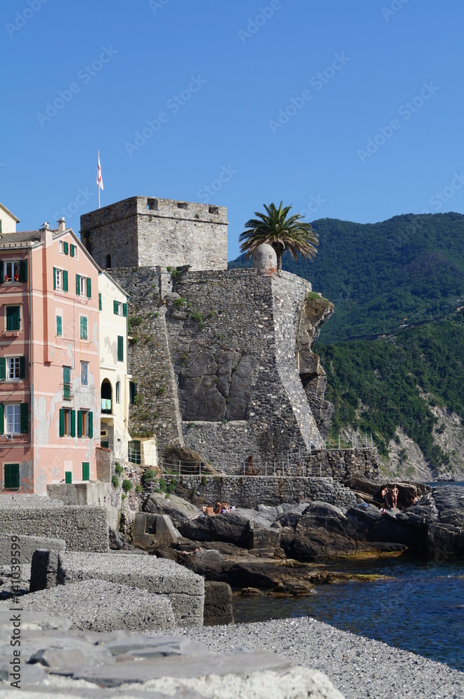Port of camogli and Stronghold 