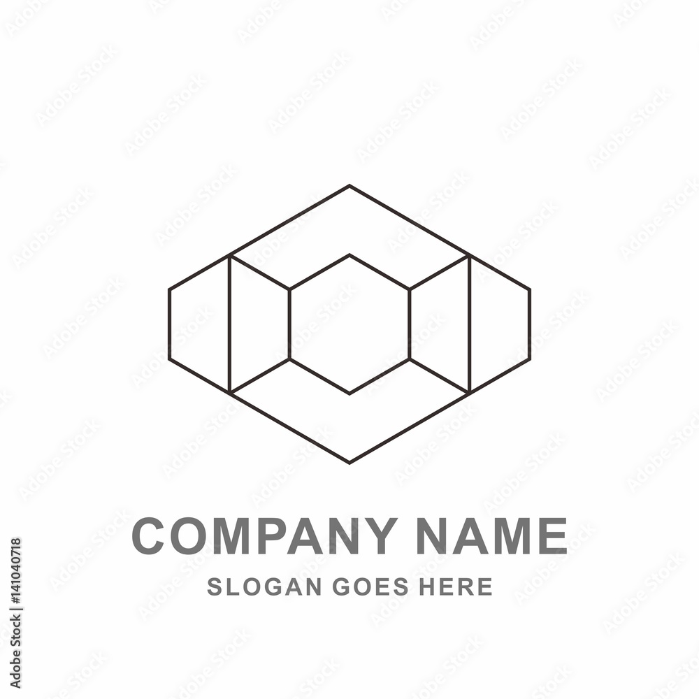 3D Geometric Square Hexagon Cube Space Room Box Architecture Interior Business Company Stock Vector Logo Design Template 3D Geometric Square Hexagon Cube Space Room Box Architecture Interior Business Company Stock Vector Logo Design Template