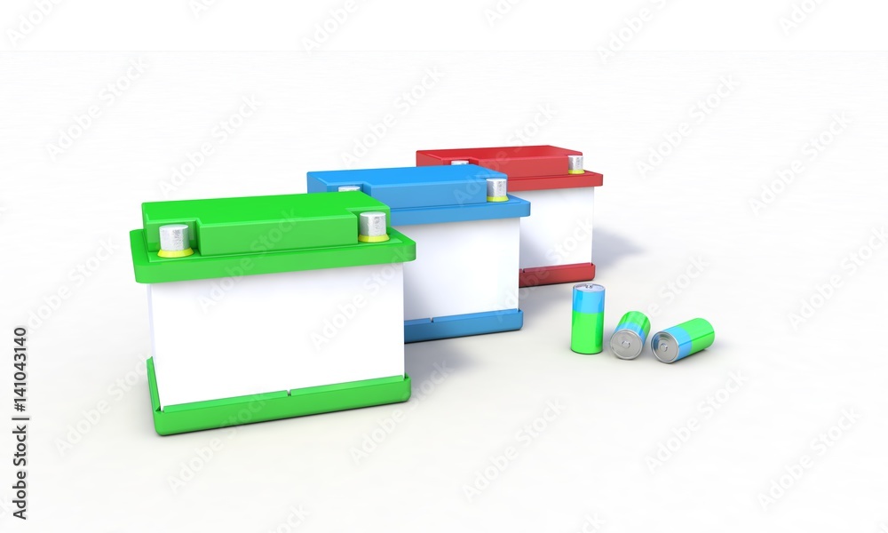 Background of Rechargeable bateries,concept 3d render Background of Rechargeable bateries,concept 3d render