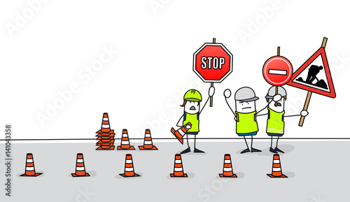 Travaux en cours : Sécurité sur la route