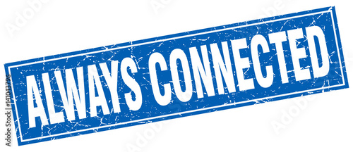 always connected square stamp