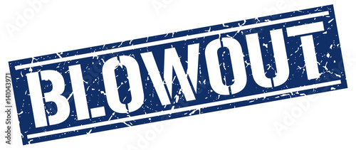 blowout square grunge stamp