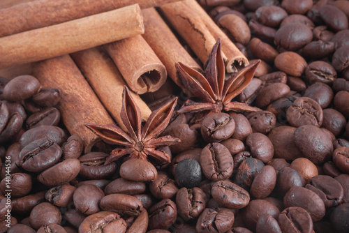 Photography Coffee, cinnamon, anise