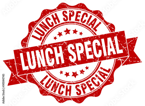 lunch special stamp. sign. seal