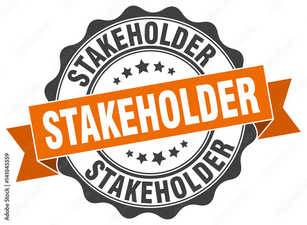 Obraz premium stakeholder stamp. sign. seal