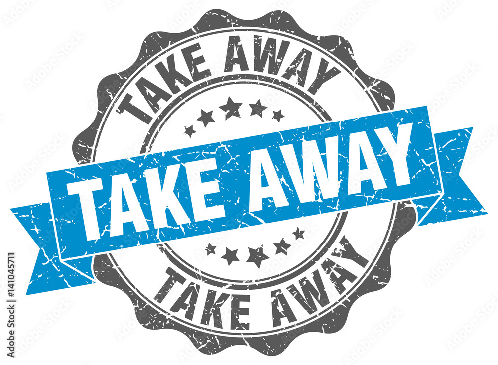 Fototapeta premium take away stamp. sign. seal