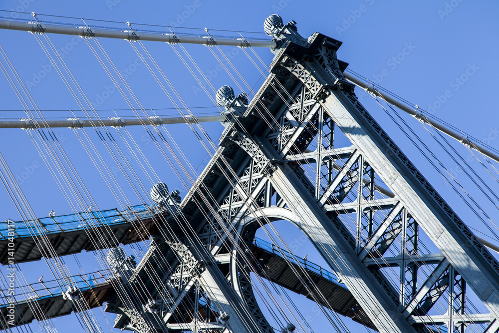 Brooklyn Bridge Low Angle Detail