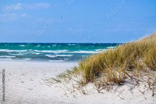Strand in Deutschland bei Sturm