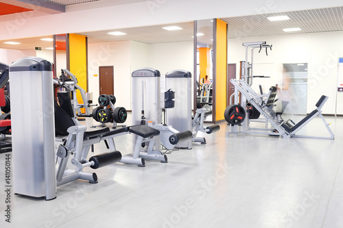 Interior of a fitness hall photo