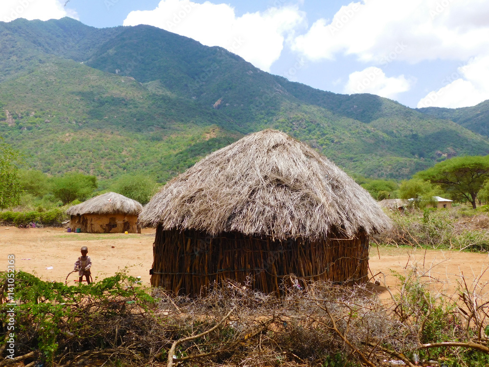 Maasai Boma Village Longido Tanzania Africa Maasai Boma Village Longido Tanzania Africa
