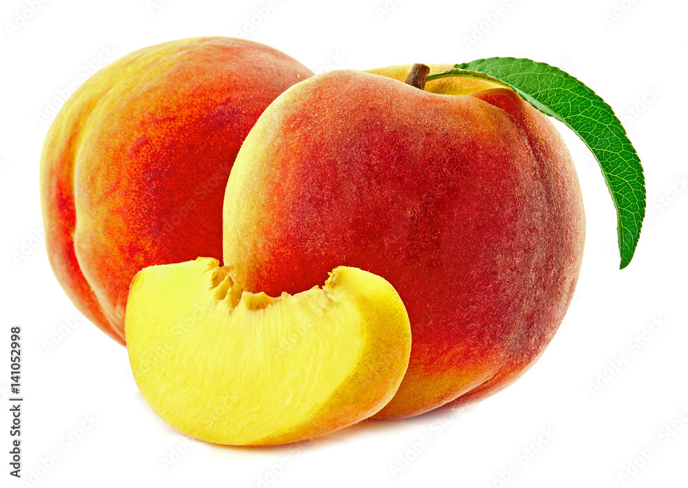 sweet peaches isolated sweet peaches isolated