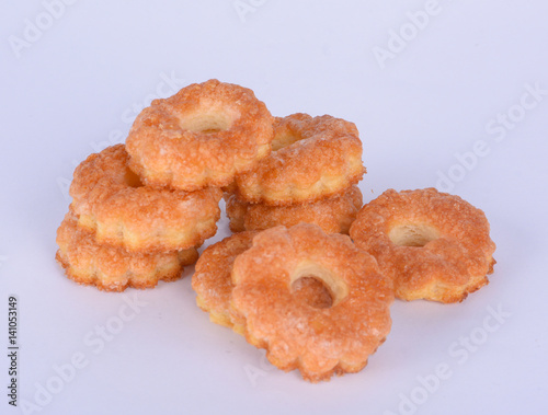 Cookie on white background