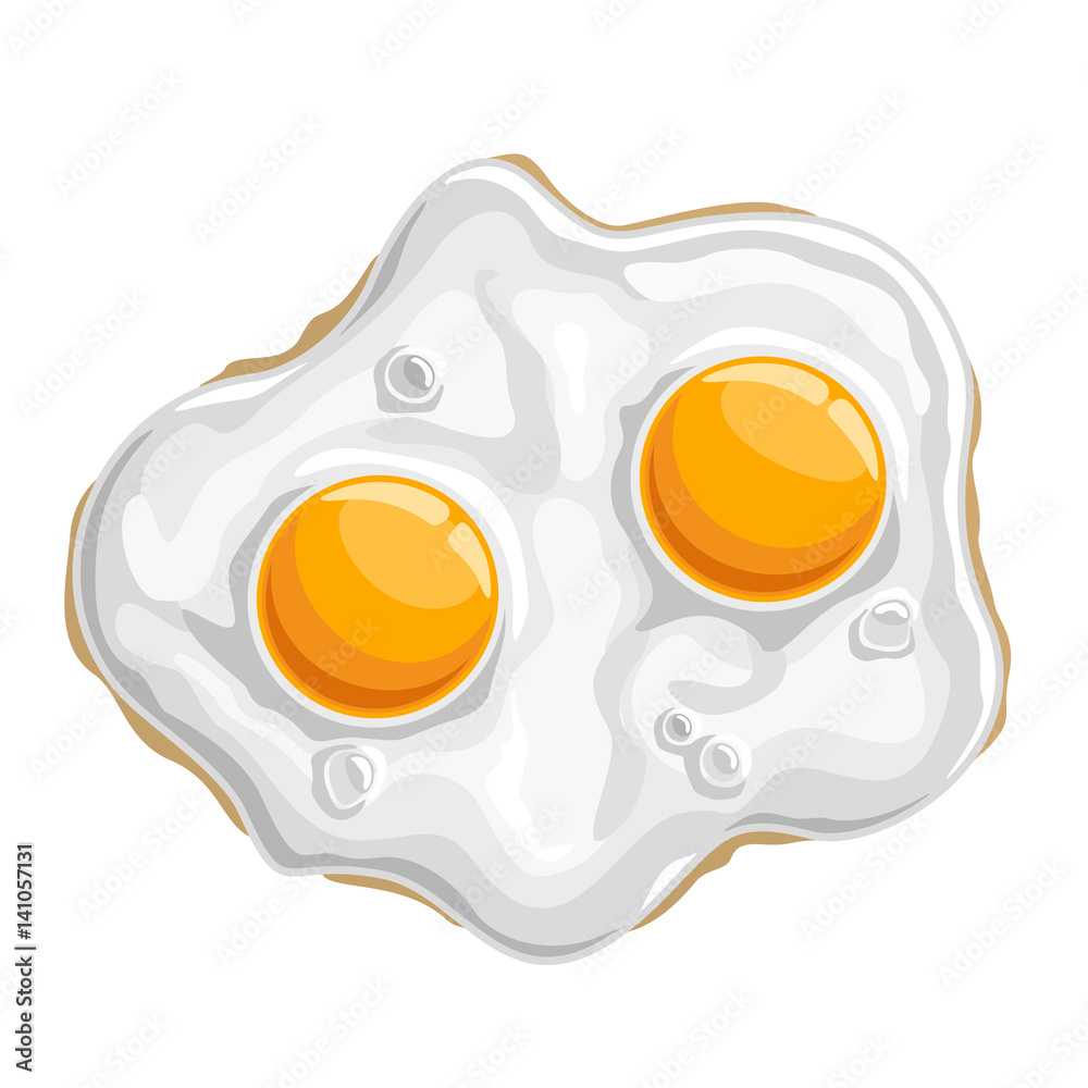 Free Fried Egg Illustration Psd by pixaroma on Dribbble