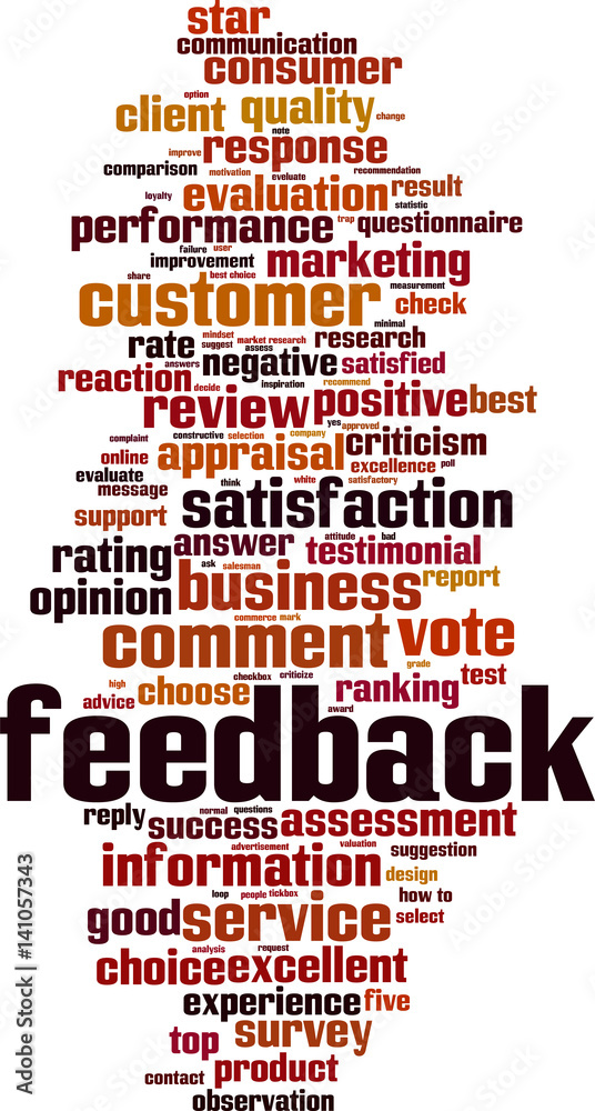 Obraz premium Feedback word cloud