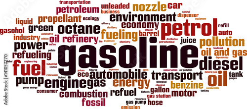 Gasoline word cloud
