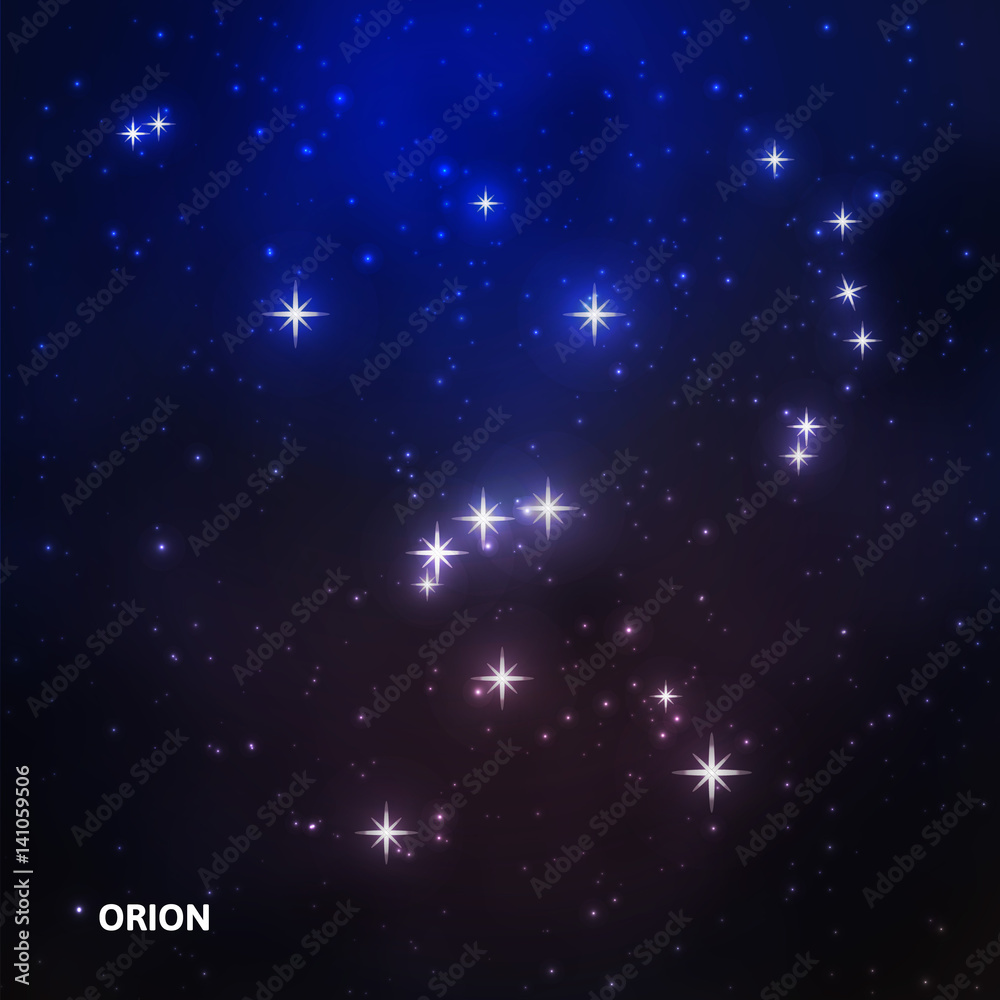 Fototapeta premium Orion constellation in the night sky
