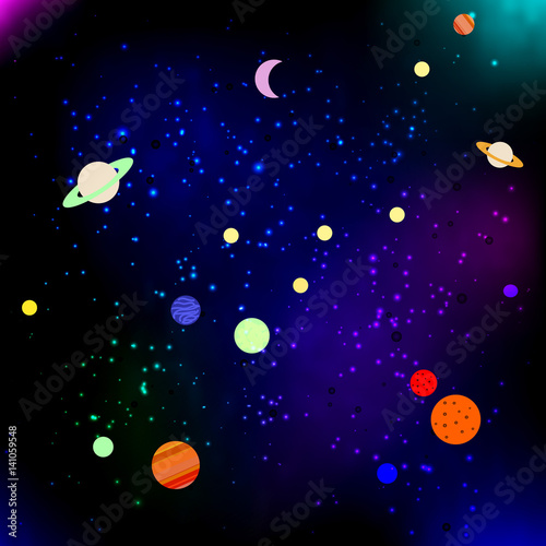 Stars and planets in Space