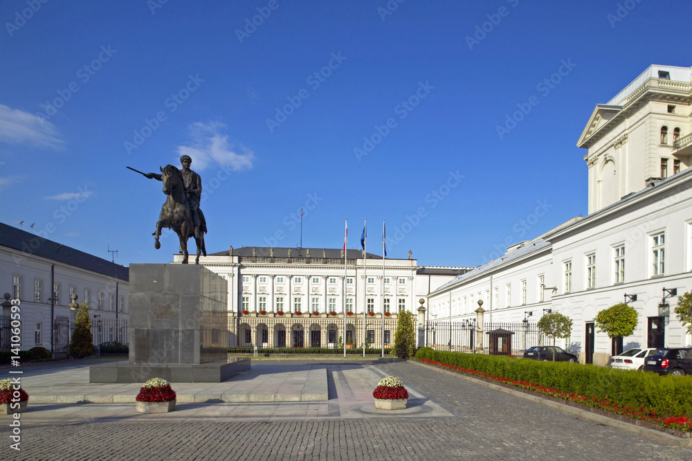 Fototapeta premium Pałac Prezydencki, Pałac Radziwiłłów w Warszawie, Polska, Europa