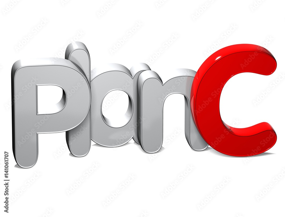 3D Word Plan over white background. 3D Word Plan over white background.
