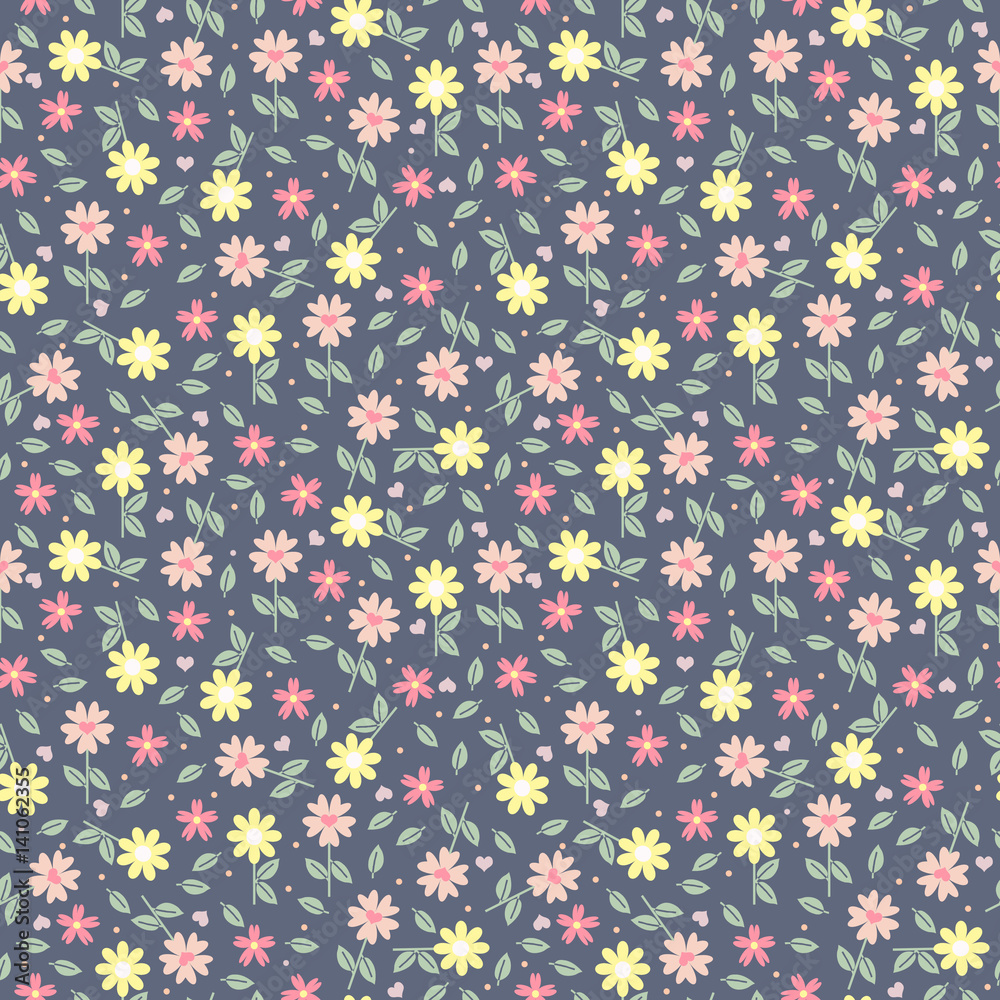 Cute pattern of small flowers. Background with flowers. Cute pattern of small flowers. Background with flowers.