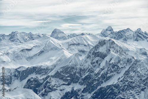 view from the Nebelhorn mountain, Bavarian Alps, © irontrybex