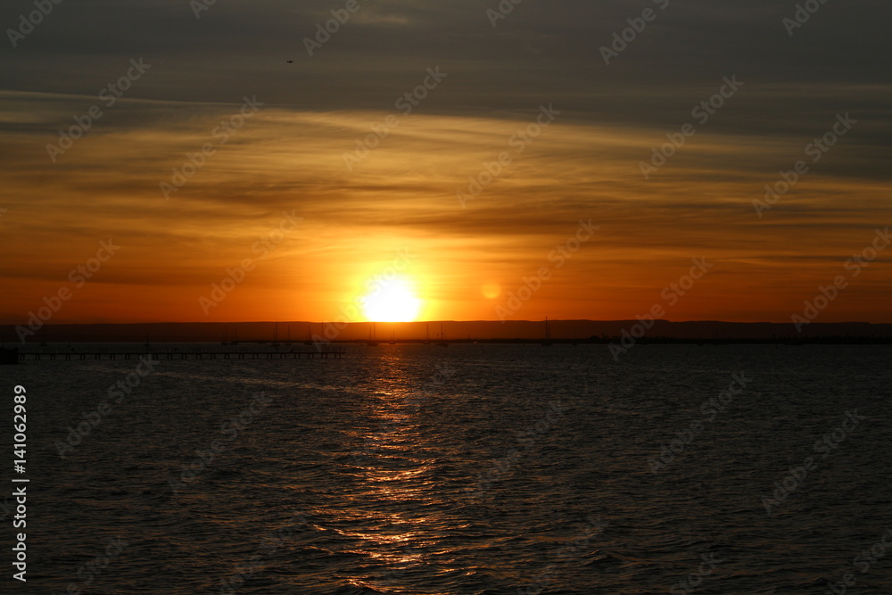 Sonnenuntergang  am Meer