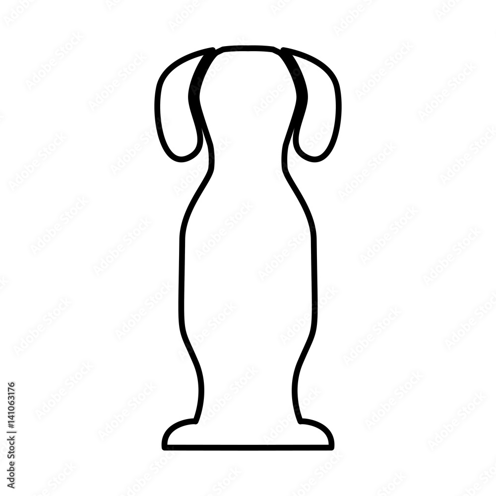 cute dog mascot silhouette icon vector illustration design cute dog mascot silhouette icon vector illustration design