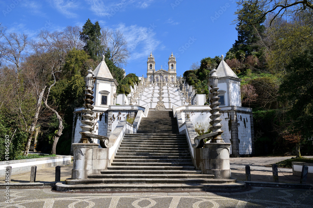 frontal staircase of the sanctuary of bom jesus frontal staircase of the sanctuary of bom jesus