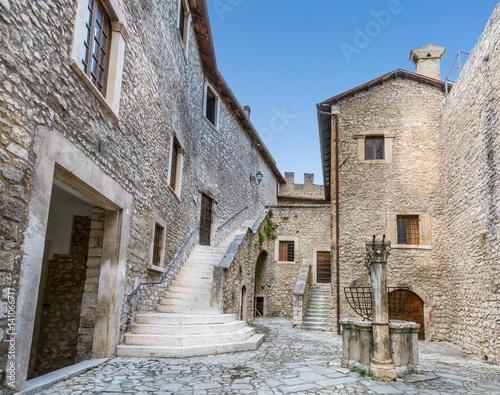 Fototapeta Naklejka Na Ścianę i Meble -  Piccolomini Castle in Capestrano, small rural village in L'Aquila Province, Abruzzo, Italy
