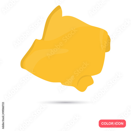 Cleaning rag color flat icon for web and mobile design