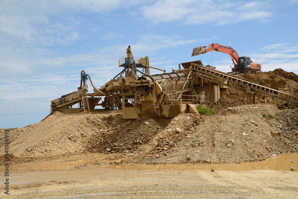 Fototapeta premium gold mining operation