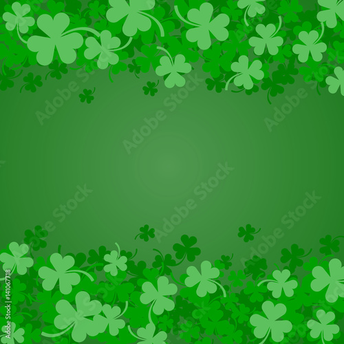 Green Clover Abstract Background for St Patricks Day.