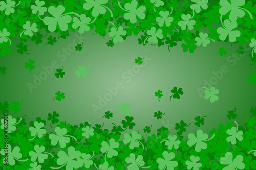 Green Clover Abstract Background for St Patricks Day.