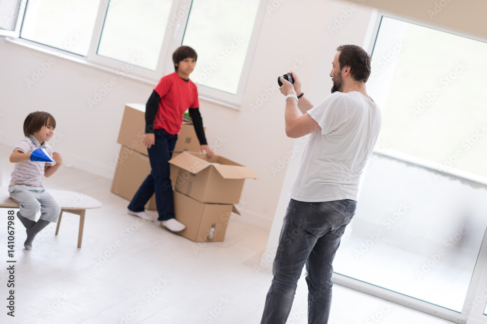 Photoshooting with kids models