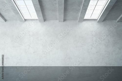 Blank concrete wall