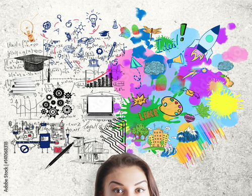 Foto Creative and analytical thinking concept