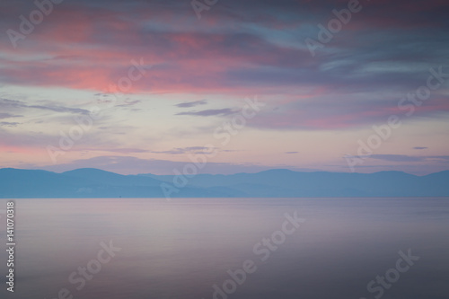 Sunset on the mediterranean sea in Turkey © David Katz