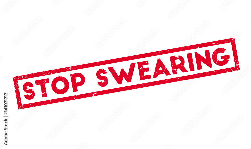 Stop Swearing rubber stamp. Grunge design with dust scratches. Effects can be easily removed for a clean, crisp look. Color is easily changed. Stop Swearing rubber stamp. Grunge design with dust scratches. Effects can be easily removed for a clean, crisp look. Color is easily changed.