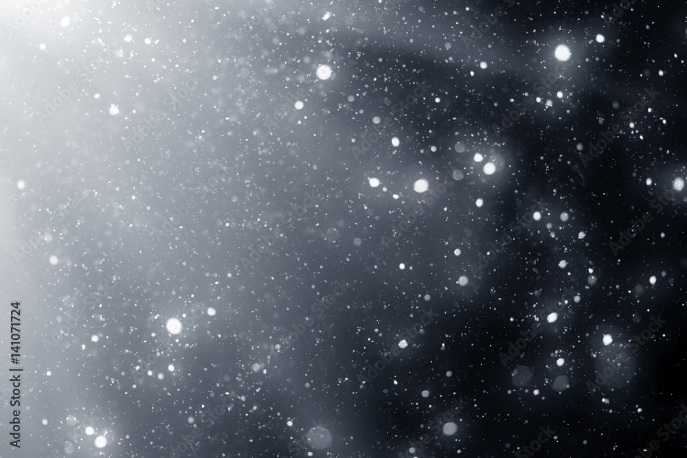 Snowflakes rays and bokeh or glitter lights on silver background. Christmas abstract template Snowflakes rays and bokeh or glitter lights on silver background. Christmas abstract template