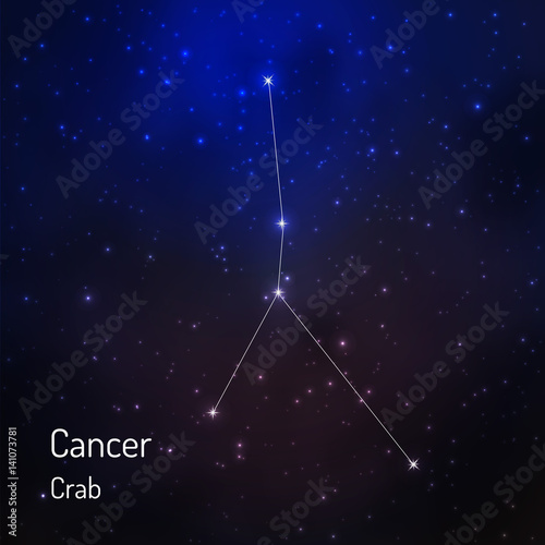  constellation in the night starry sky