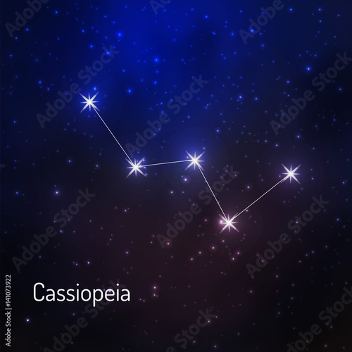  constellation in the night starry sky